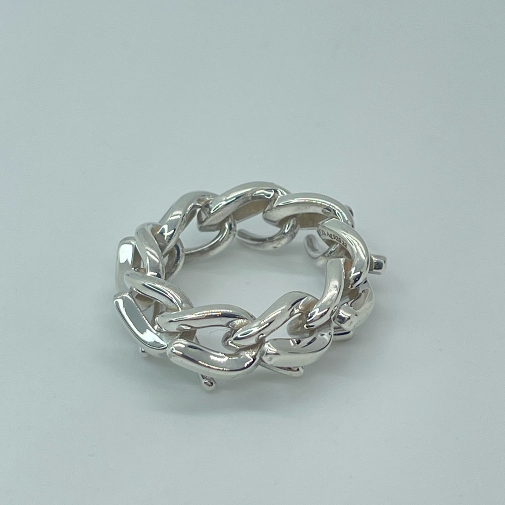 Tiffany & Co. Silver Link Ring - Picture 5 of 16